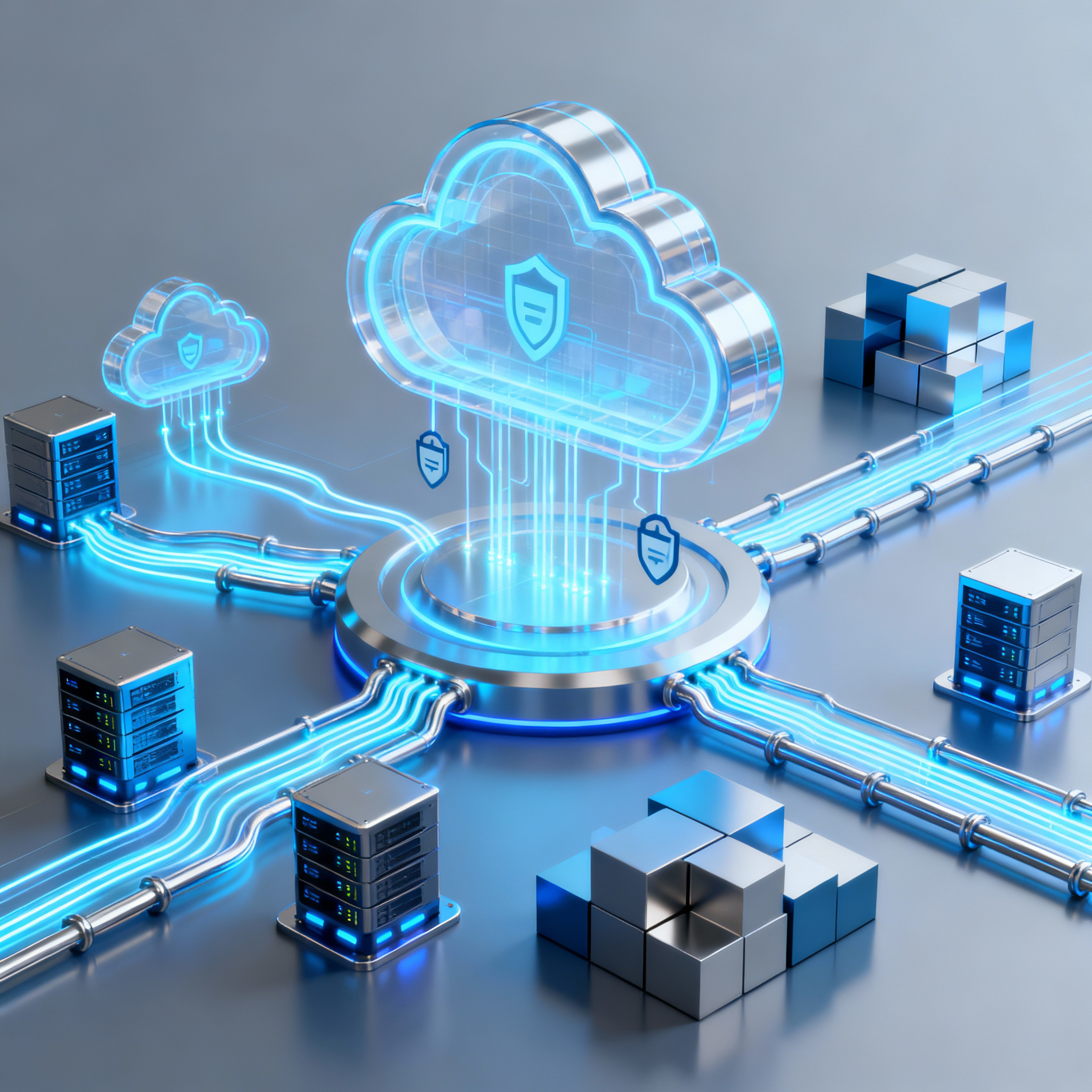 Cloud architect planning scalable infrastructure